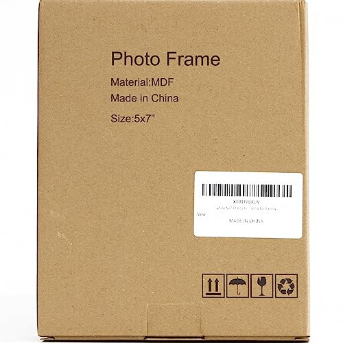 Afuly 7x5 Photo Frames Collage for Wall Multiple Picture Frames fit 6x4, 5x3, 3x3.5 Photo Grey Floating Frame with Double Sided